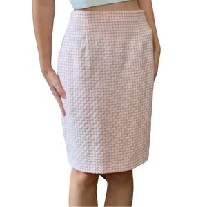 Vintage 90s Soft Girl Bright Pink Preppy Clueless Barbiecore Gingham Midi Skirt